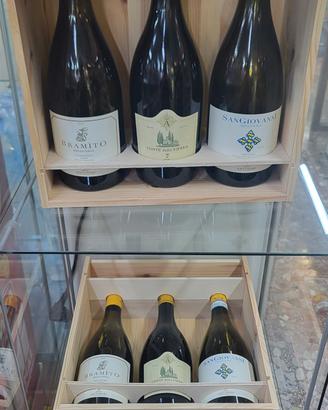 vino antinori cassetta legno castello della sala