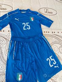completo calcio Italia maglia e pantaloncino