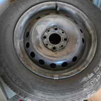 4 gomme + cerchi 155 80 13 estivi per fiat panda