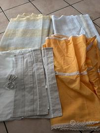 4 coppie di tende x porta finestra 45-50 x 210