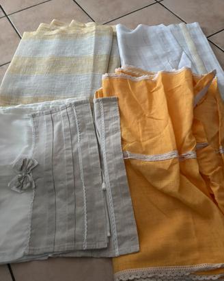 4 coppie di tende x porta finestra 45-50 x 210