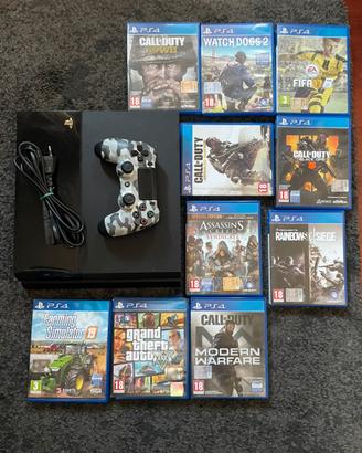 Ps4 con controller + 10 giochi