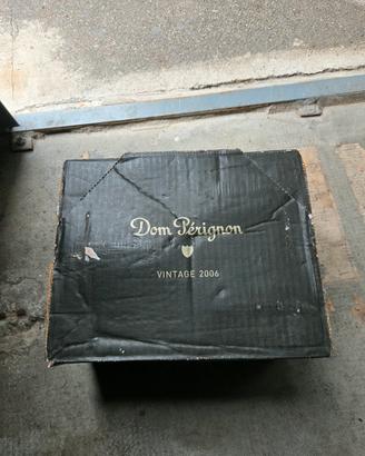 Cassa 6 bottiglie VUOTE Champagne Dom  Perignon