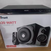 Casse 2.1 con subwoofer e lettore DVD MP3 usb