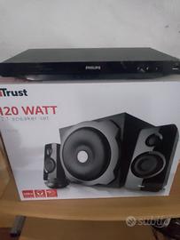 Casse 2.1 con subwoofer e lettore DVD MP3 usb