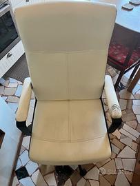 Sedia Poltrona ufficio eccellente bianca 30euro 