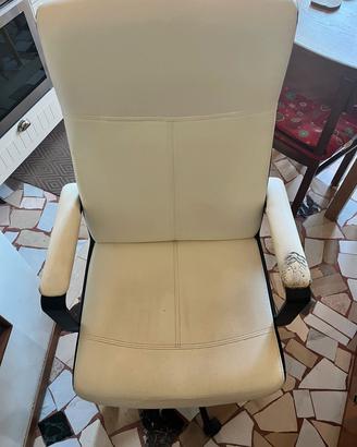 Sedia Poltrona ufficio eccellente bianca 30euro 