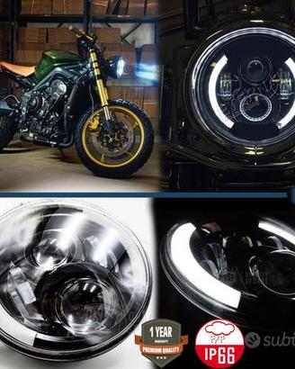 Faro Moto Full LED Harley Davidson 7 Pollici Angel