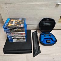 Playstation 4 Slim 500gb, joystick Nacon e giochi