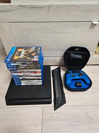 Playstation 4 Slim 500gb, joystick Nacon e giochi