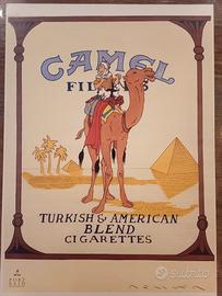 poster pubblicitario Tintin e Milù per Camel