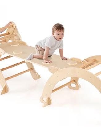 Gioco arrampicata legno bimbi