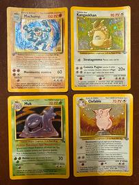 4 STUPENDE PRIMA EDIZIONE Carta pokemon HOLO