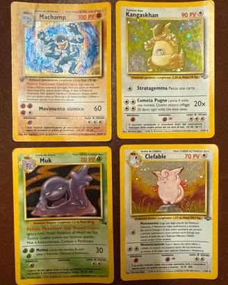 4 STUPENDE PRIMA EDIZIONE Carta pokemon HOLO