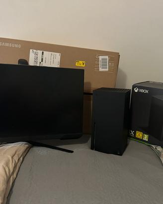 CONSOLE XBOX SERIE X 1TB piu monitor samsung 165