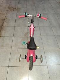 bicicletta bambina con rotelle