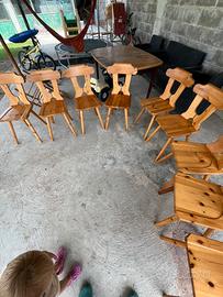 Sedie in legno