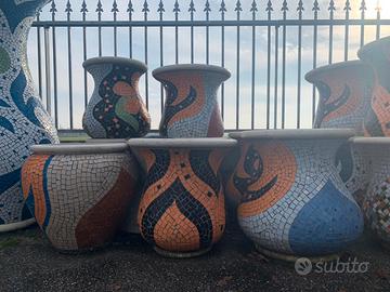 Vasi da esterno - mosaico