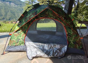 Tenda da campeggio mimetica comoda per 2 nuova