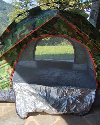 Tenda da campeggio mimetica comoda per 2 nuova