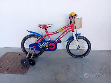 Bicicletta bimbo 14" con rotelle