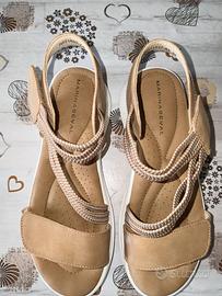 Sandali estivi donna/ragazza comodi, 2 paia, n. 38