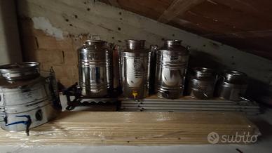 Bidoni da olio inox