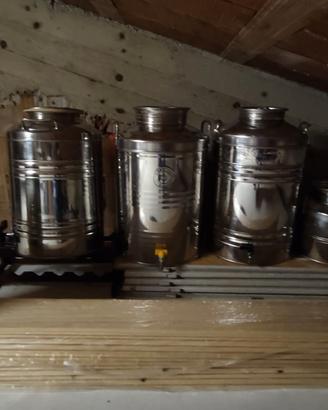Bidoni da olio inox