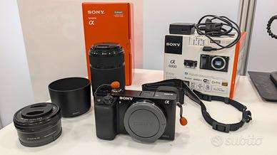 Sony a6000 kit 16-50+55-210+ Samyang 75+ 2batterie
