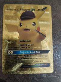 carta pokemon dorata