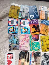 Lotto più di 50 tessere schede telefoniche