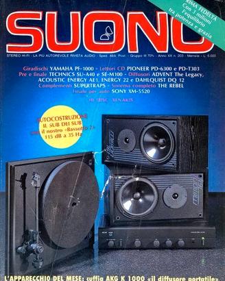 rivista SUONO numero 203 aprile 1990