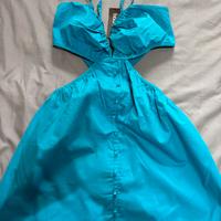 Abito a trapezio - petrolio