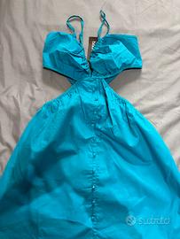 Abito a trapezio - petrolio