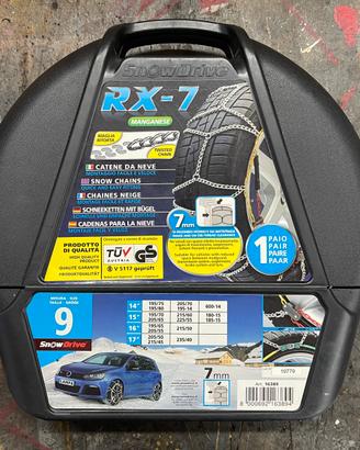 Catene da neve rx 7 mm manganese ,misura 9