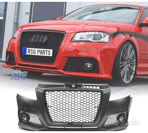 PARAURTI ANTERIORE AUDI A3 8P 08-12 RS NERO PDC