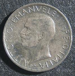 Italia Regno 5 lire aquilotto Contraffazione epoca