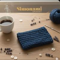 portafogli realizzato a mano all' uncinetto 