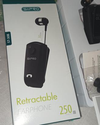 auricolari bluetooth retraibile 