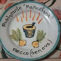 Piatto Buon ricordo Ristorante Manuelina Recco