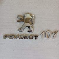 Logo + Scritta portellone posteriore PEUGEOT 107