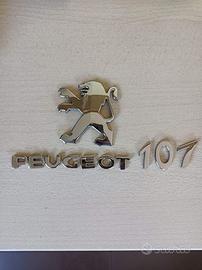 Logo + Scritta portellone posteriore PEUGEOT 107