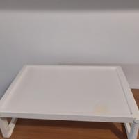 Vassoio pieghevole bianco