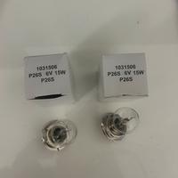 2pezzi lamoada fari p26s 6v 15w