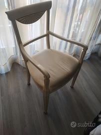 sedia con braccioli 