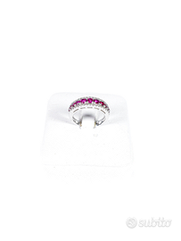 Anello vera rubini e diamanti
