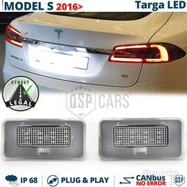 Placchette Luci TARGA LED PER TESLA Model S CANbus