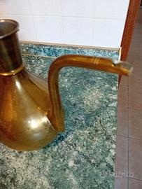 caffettiera ottone antica 