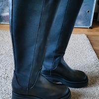 stivali alti neri donna, nuovi