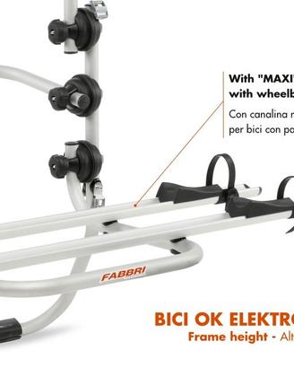 PORTABICI POSTERIORE BICI OK ELEKTROBIKE MAXI 75